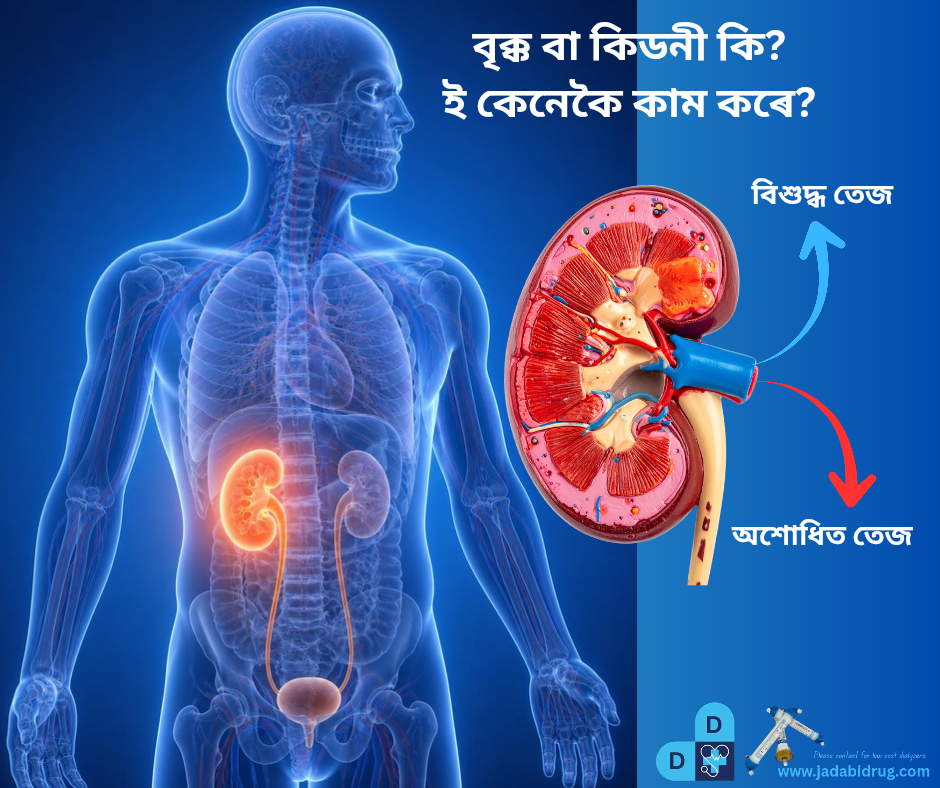 You are currently viewing বৃক্ক বা কিডনী কি? ই কেনেকৈ কাম কৰে? | Kidney Function and Structure in Assamese